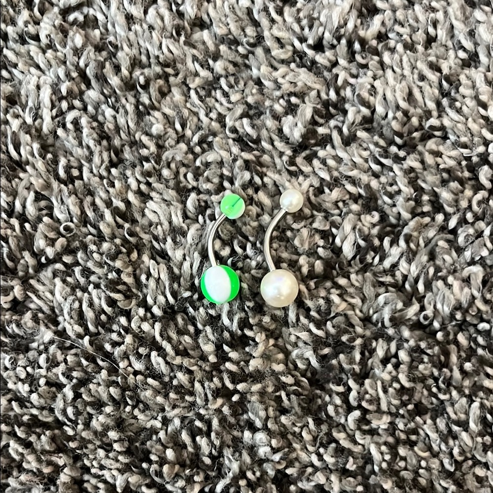 NEW- Set of 2 belly button rings